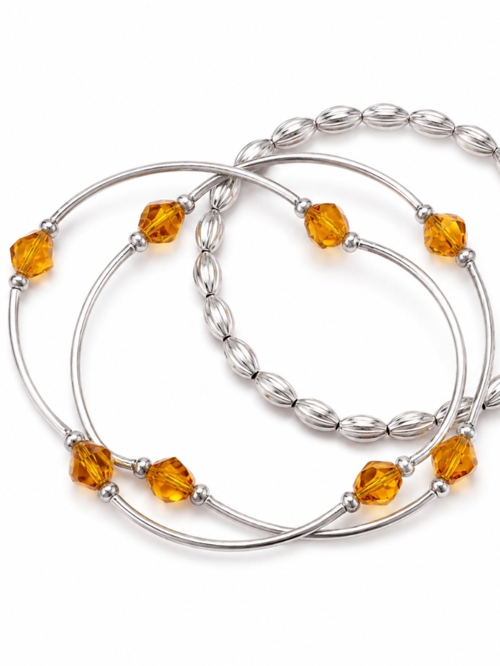 Helix Crystal Bracelet Set made with Swarovski